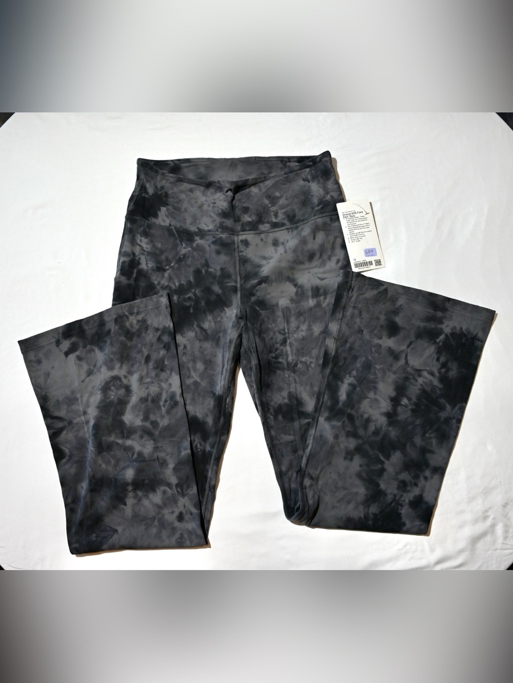 Lululemon Groove SHR Flared Pant Nulu Diamond Dye Grey Size 12 NWT